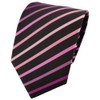 TigerTie Designer Tie in Patterned Stripes - Tie Width 8