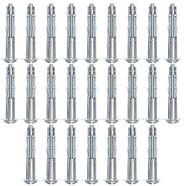 XUELIYUN 25pcs M4×60 Plasterboard Fixings Hollow Wall Anchor Dry Wall Anchor Screws Heavy Duty Hollow Wall Anchors Metal Fixings Anchors Plugs Expansion Screw Bolts for Drywall Sheetrock Wall Fixings