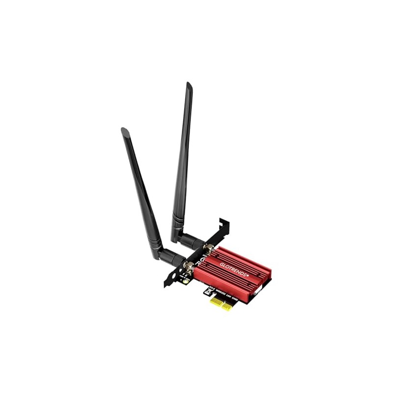 GLOTRENDS WiFi 6E AX5400 Tarjeta PCIe con Soporte de bajo