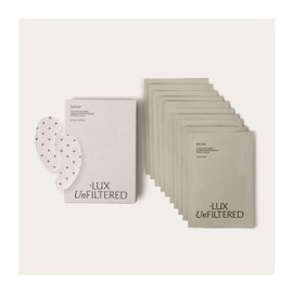 + Lux Unfiltered Iced Latte Cooling Under Eye Patches - Anti-Slip Caffeine Infused Korean Eye Mask - Reduces Puffiness, Brightens & Hydrates - Niacinamide & Hyaluronic Acid - Vegan - 10 Pairs