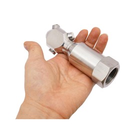 3/4" Washing Nozzle - 360° Rotating Spray Nozzle, 304 Stainless Steel Spray Nozzle, High Pressure Continuous Rotary Cleaning Nozzle for Commercial and Industrial Barrel, Tank Cleaning