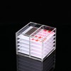 LIXIMMAZN 10 Layers Acrylic Lash&Nail Extensions Storage Organizer,Cosmetic Makeup Container