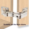 Qrity 2 PCS 130-175 Degree Adjustable Cabinet Hinges, Easy Installation,