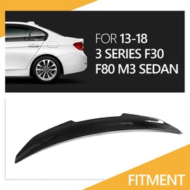 YoCenSe Real Carbon Fiber F80 / F30 Spoiler Fitment for (2013-2018) 3 Series F30 Sedan & F80 M3 Sedan PSM Style