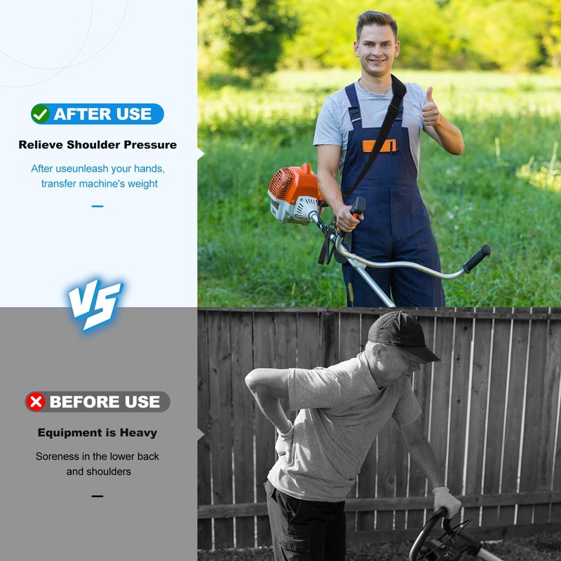 FIEIL Shoulder Strap for Weed Eater, Trimmer Shoulder Strap with