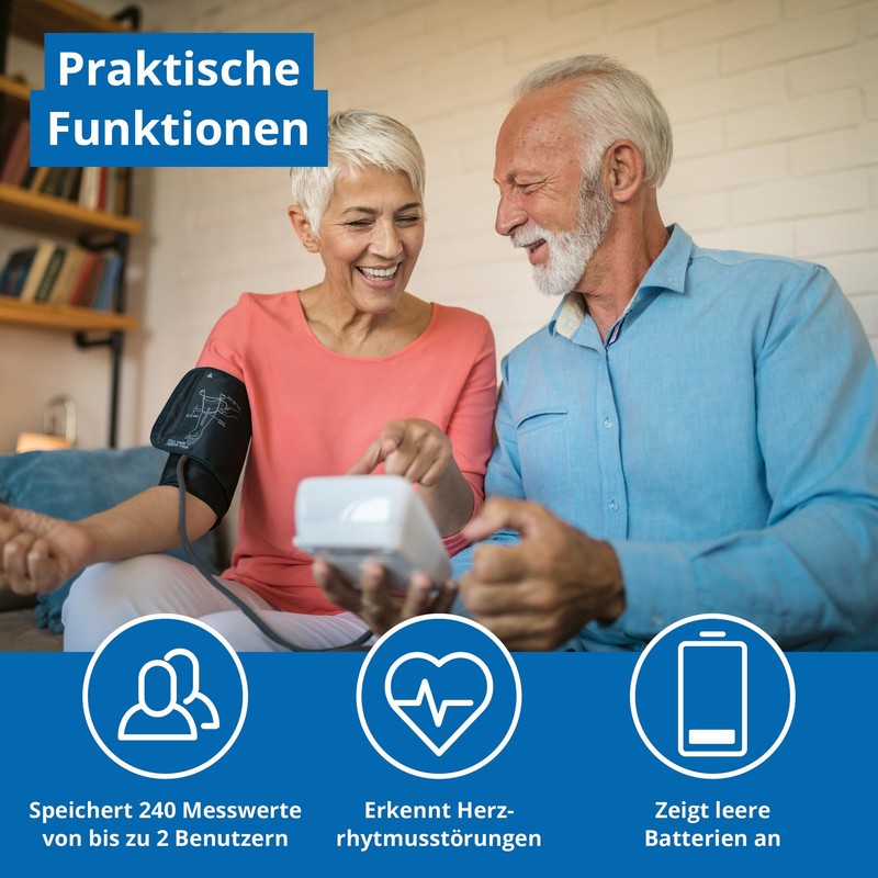 WEINBERGER Upper Arm Blood Pressure Monitor, Memory and Risk Indicator