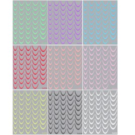 9 Farben French Nagel Stickers Französisch Nagelsticker Nagelfolie Selbstklebend French Nails Nagelaufkleber Gradient French Tip Nail Sticker Nail Art Stickers Nageldesign Aufkleber Nägel Zubehör