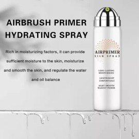 Sangpumsangseoseolmyeongchamjo QIUFSE 에어브러시 프라이머 페이스 메이크업 지성 및 성숙한 피부를 위한 수분 피부 결을 매끄럽게 하고 QIUFSE Airbrush Primer Face Makeup for Oily and Mature Skin, Smoothes Hydration and Skin Texture