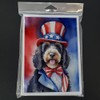 Caroline's Treasures Bernedoodle Patriotic American Greeting Cards Pack of 8