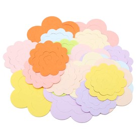 DIY Quilling Paper Blossom Paper Kit 20PCS Flower Design Colorful Paper Quilling Kit Rosette Flower Quilling Paper (Color Random)