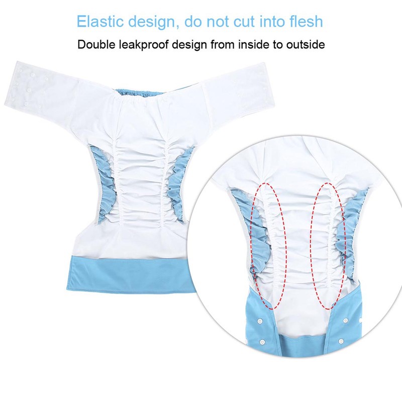 Washable Adult Pocket Nappy Cover Adjustable Reusable Diaper Cloth Light