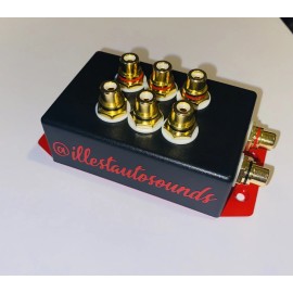 rca distribution block 1-3 rca splitter In Black And Red Label