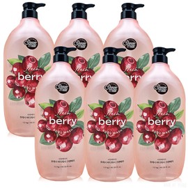 Farmers 샤워메이트 파머스 바디워시 크랜베리향 1.2L 6개 [샤워메이트 바디워시 1200ml 복숭아 x 6개] Shower Mate Farmers Body Wash Cranberry Scent 1.2L 6 Pack [Shower Mate Body Wash 1200ml Peach x 6]