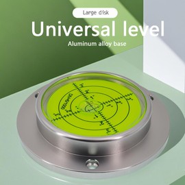 Universal level horizontal bubble water level bubble high precision small straight through 90 * 17mm mounting hole (Silver shell (green water))