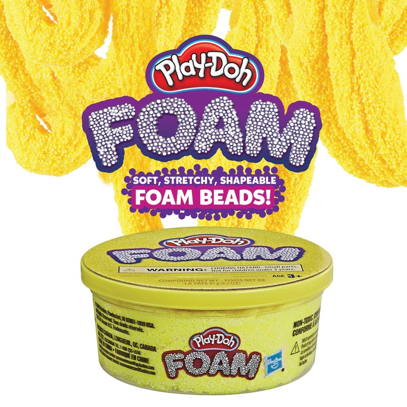 Play-Doh Foam Yellow Single Can of Non-Toxic Modeling Foam for