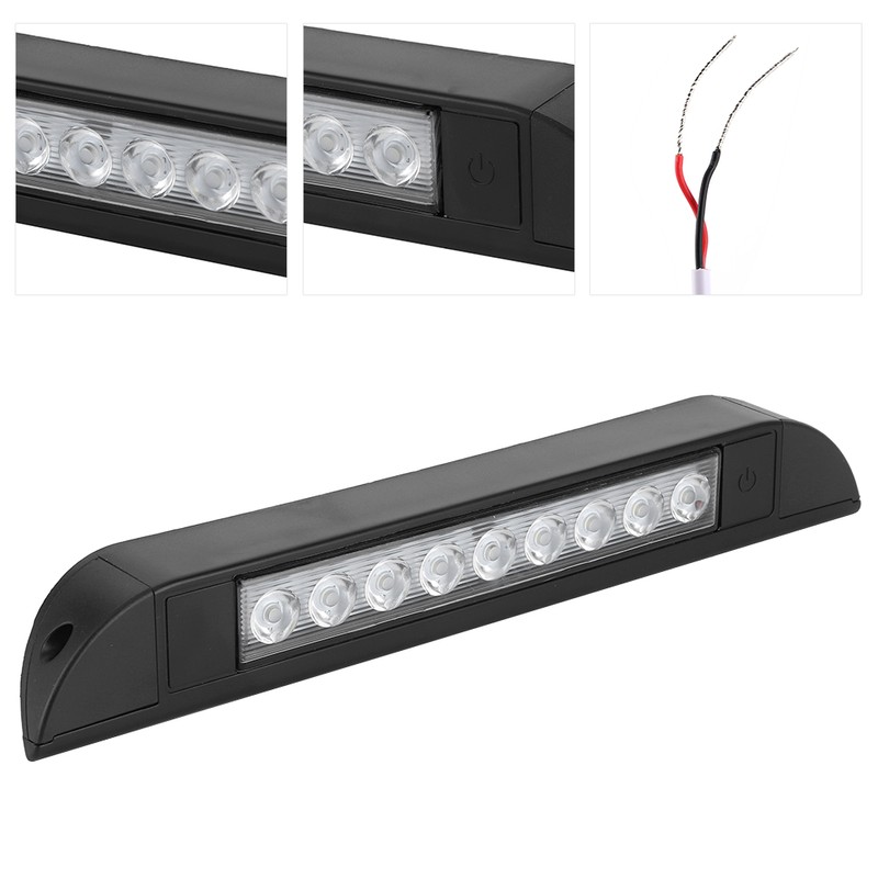 LED Car Interior Strip Bar Light 9 LED Lamp Beads
