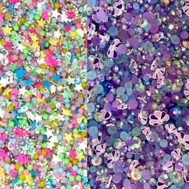 Mixalie Künstliche Streusel, 100g, Polymer Dekorationen für Schleim, Nagelkunst, DIY Basteln, Handyhülle, Harz (Mix 3)