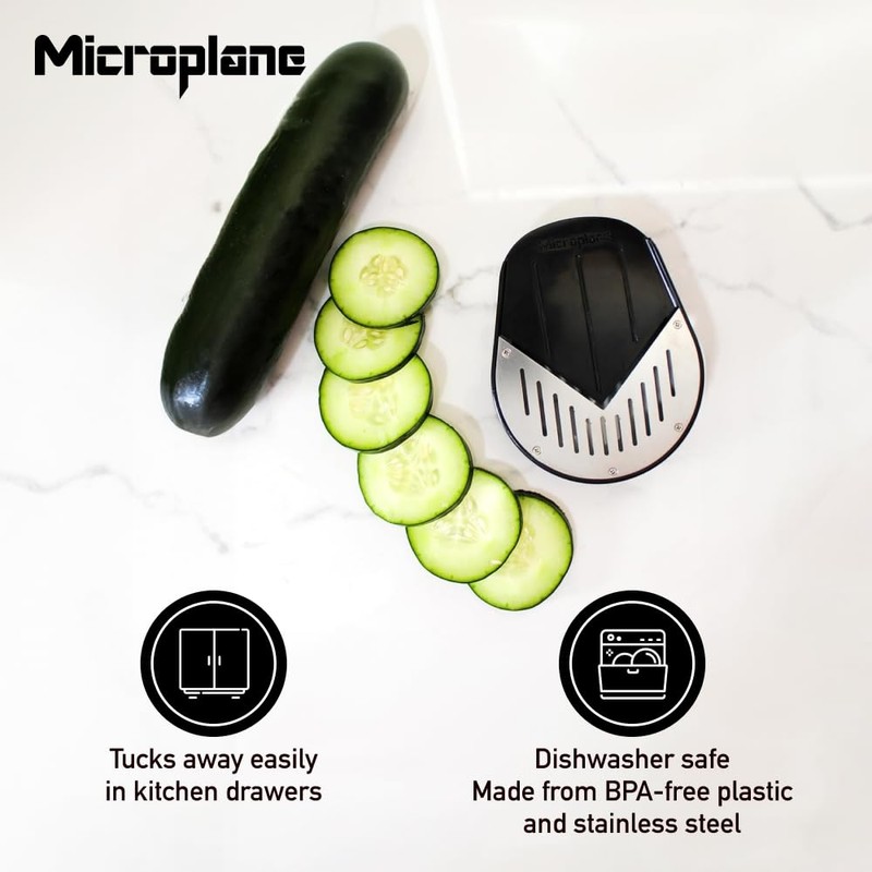Microplane Jar Top Vegetable Slicer - Perfect Slices Every Time
