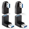 KUOQIY 4 pieces USB 3.0 angle adapter, 90° angle adapter,