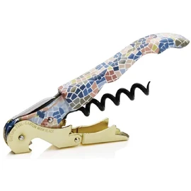 PULLTAP'S GENUINE Trencadís 500 | Cavatappi da cameriere per uso professionale con design stile Gaudí - Made in Spagna - Include doppia leva articolata, coltello tagliapsule e apribottiglie