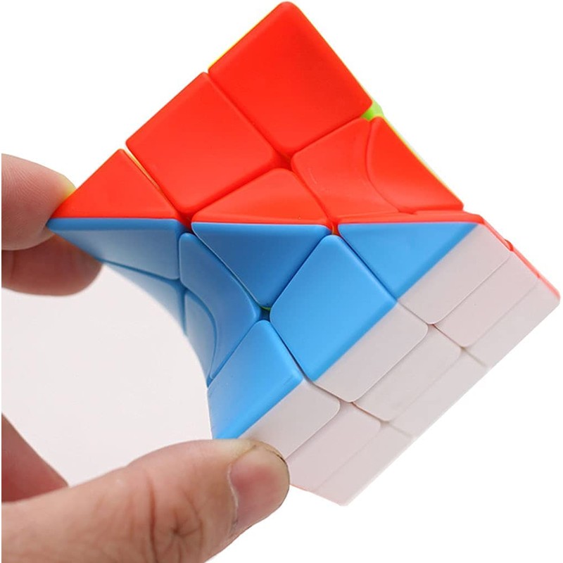 Cube Twist 3x3 Stickerelss Speed Cube Vivid Color Magic Puzzle