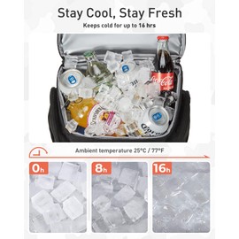 TOURIT 30L (42 Cans) Tactical Cooler Backpack – Military-Grade Insulated Back Pack with 16H Ice Retention, Leakproof Multi-Pocket Cooler Bag for Camping & Hiking, Featuring DIY Hook & Loop Panel