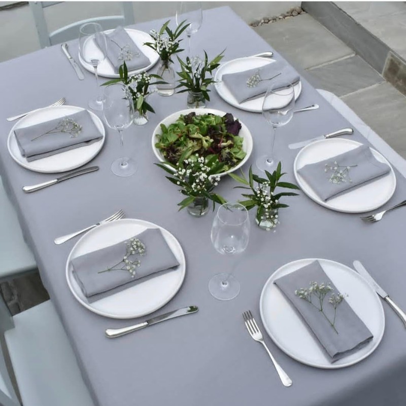 Sterling Mill Polyester Rectangle Tablecloth – Christmas Elegant Table Cover