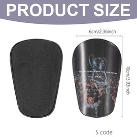 Mini Football Shin Pads, Pack of 2 Shin Pads, Small Shin Pads, Football, 10 x 6 cm, Mini Shin Pads, Football for Children and Men