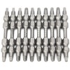 10Pcs Square Screwdriver Bits DoubleEnd Electric Magnetic Industrial Supplies 6.35mm