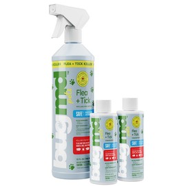 BugMD Flea and Tick Concentrate (3.7 oz, 2-Pack) – Natural Essential Oil Spray for Fleas, Ticks, and Mites in Pets, Safe for Dogs:_Deluxe Kit