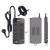 Nuetsa Surge Protector, Power Strip, USB Charging, 8 Outlet, 6