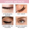 Eyelash Separator Eyelash Comb Lash Separator Stainless Steel Black Long