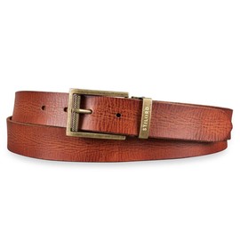 STILORD Leather Belt Brown for Men Women Universal Shortenable Vintage Full Leather Belt with Shabby Gift Box for Jeans Business Casual 34 mm Tuscany - Brown, Colour: Buckle Antique - Bronze I V,