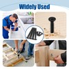 ANCHOREASE M4×12mm Wood Screw 400Pcs, Black Carbon Steel Self Tapping