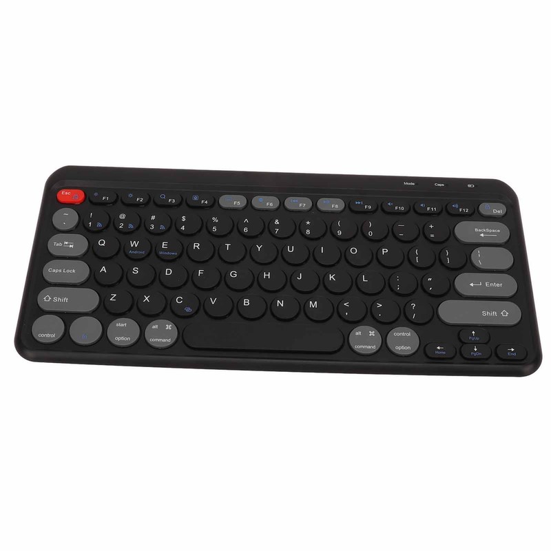 Compact Round Keycaps Mini Keyboard Wireless Bluetooth 2.4G Dual Mode