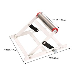 WHAMVOX Rolling Miter Saw Stand Pallet Adjustable Riser and Metal Cutting Bracket