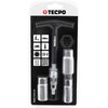 TECPO Spark Plug Wrench Set with T-Handle, 240° Swivel, for