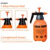 DCDRAY 2L Handheld Garden Pump Sprayer 0.5 Gallon Water Mist