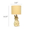 Simple Designs LT2117-YLW 16.33" Cute Wonders Whimsical Perched Bunny Rabbit