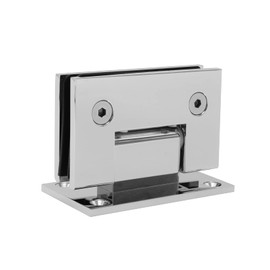 CKB 90 Degree Heavy Duty Solid Brass Glass Shower Door Hinge, for 3/8"(10mm) - 1/2"(12mm) Thickness Tempered Glass, Wall to Frameless Tempered Glass Door Hinge, Polished Chrome Finish.