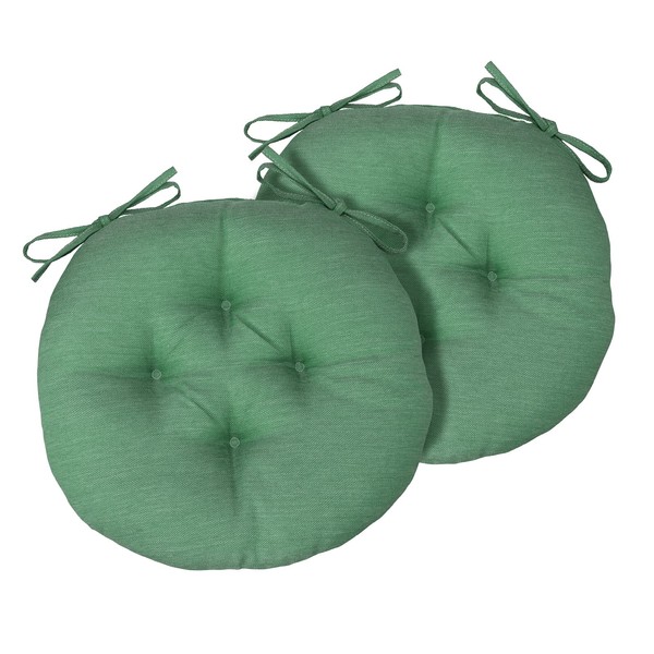COZPLEN Outdoor Round Bistro Chair Cushions, 15 inch Circular Seat