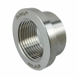 3/4" NPT Stainless Steel 304 Female Threaded Stepped Weld Bung with Top Head (3/4" NPT)