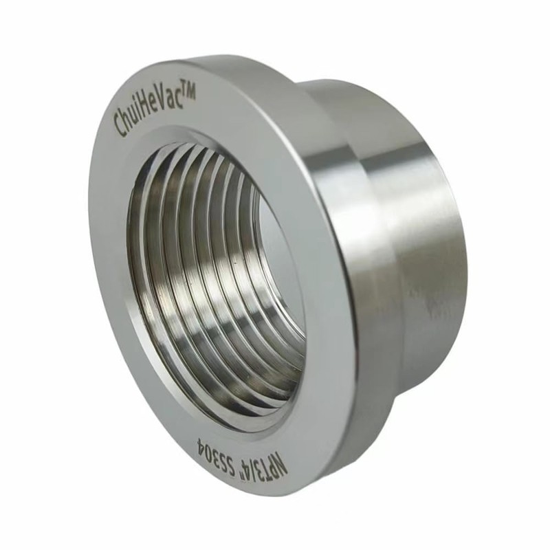3/4" NPT Stainless Steel 304 Female Threaded Stepped Weld Bung