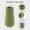 Saga Green Ceramic Vase, GUKJOB Small Cute Flower Vase for