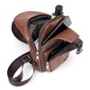 Seoky Rop Leather Sling Bag for Men Travel Shoulder Crossbody