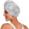 Toalla de microfibra para el cabello con diseño de margaritas