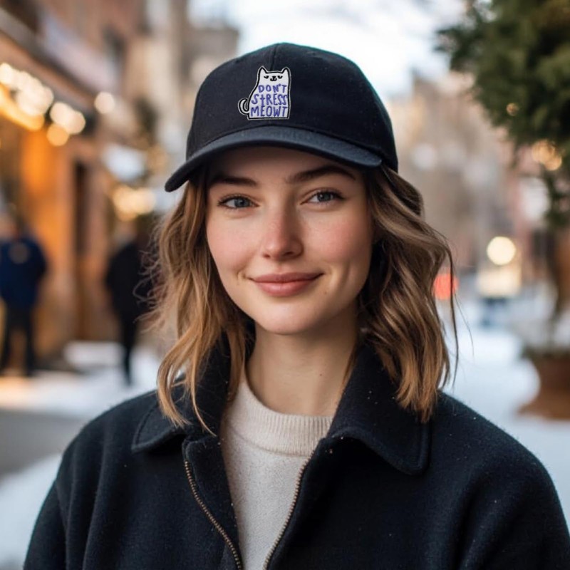 ReelFun Cute Cat Embroidered Iron On Patch for Cat Dad