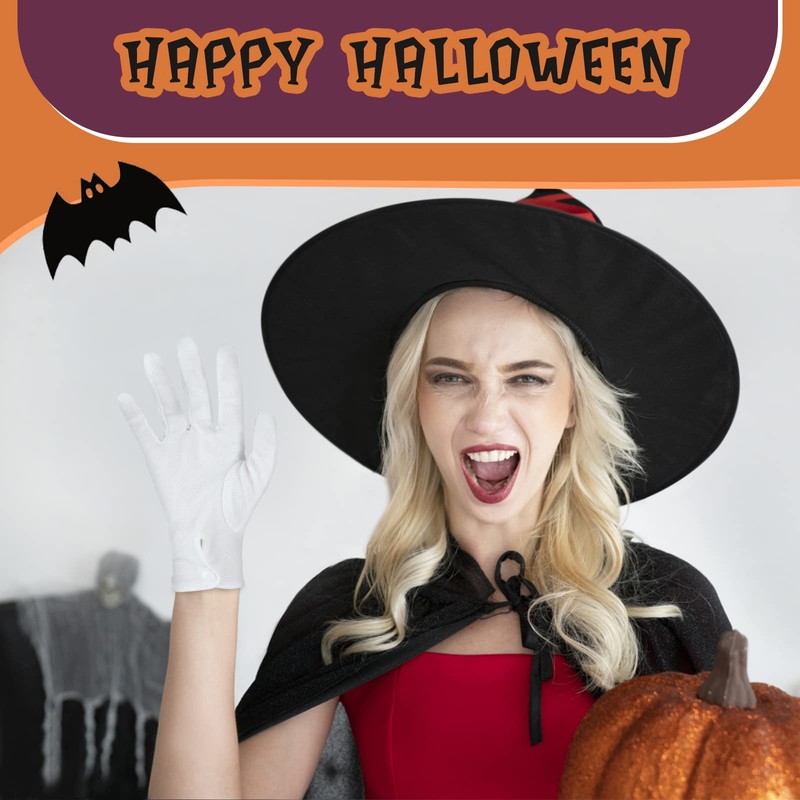 Beaded Parade Cotton Gloves, Women Men Gloves with Grip, Non-Slip