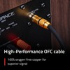 Fluance Premium Grade Subwoofer Cable with Gold-Plated RCA Connectors, High-Performance