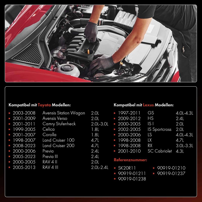 Frankberg 4x Spark Plug Spark Plugs Compatible with A.v.e.n.s.i.s Station